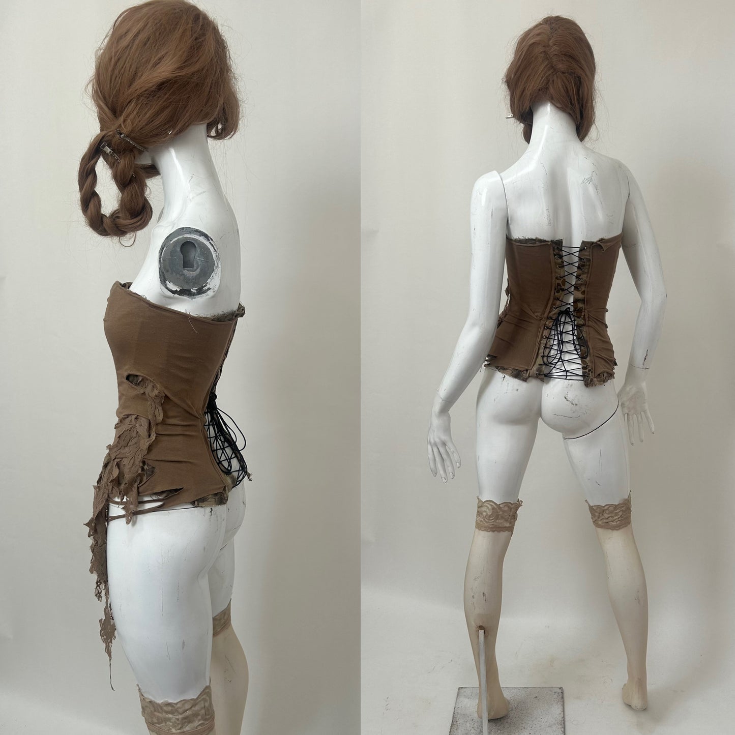 Tan Draped Corset