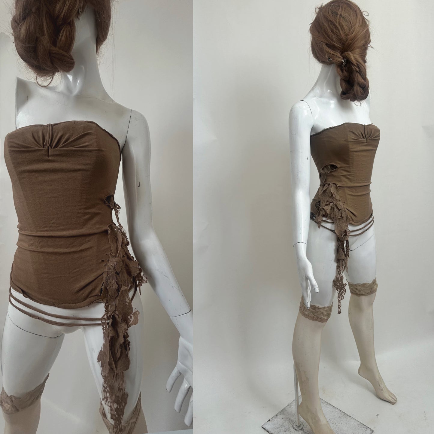 Tan Draped Corset